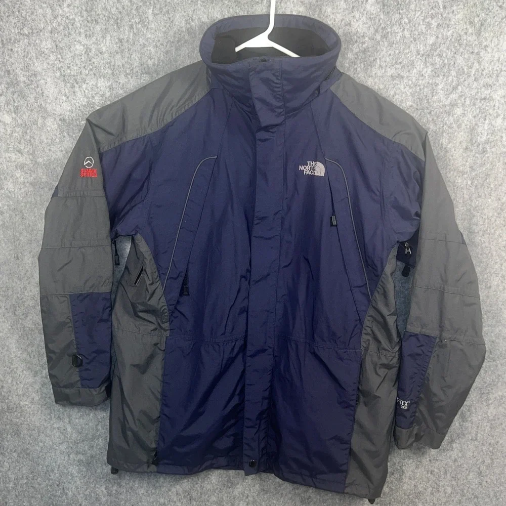 The North Face Summit Series Gore-Tex XCR Jacket Mens XXL Navy Blue Grey Ripstop